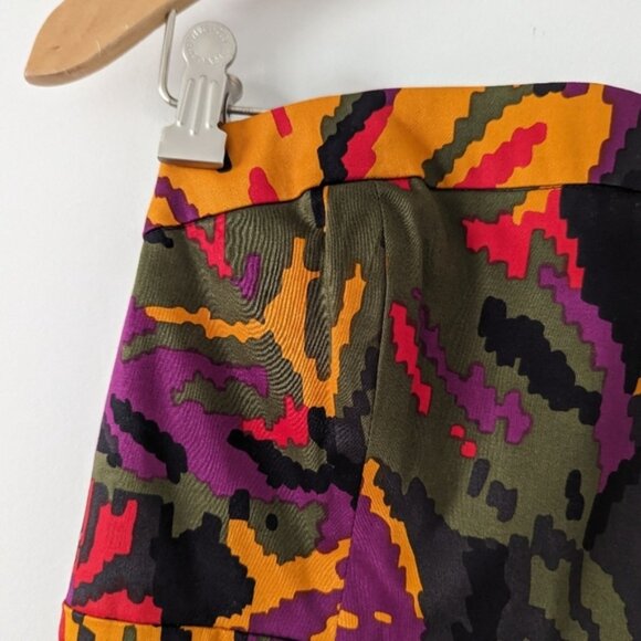 French Connection Bold Abstract Print Midi Dress Womens Size 4 - Picture 3 of 5